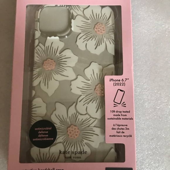 Kate Spade New York iPhone 14 Plus Protective Hardshell Case KSIPH-224-HHCCS - Picture 2 of 12